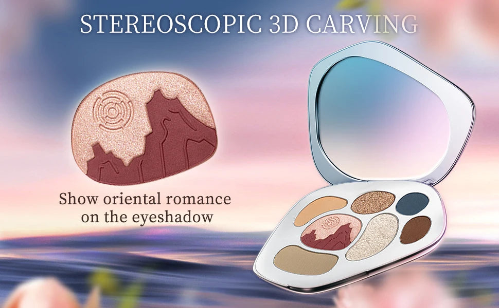 CATKIN Eyeshadow Blush Full Face Matte Shimmer Glitter High Pigmented Face Highlighter Shading Powder