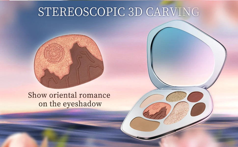 CATKIN Eyeshadow Blush Full Face Matte Shimmer Glitter High Pigmented Face Highlighter Shading Powder